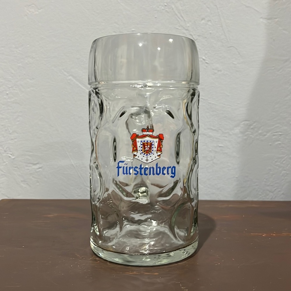 Furstenberg glass beer stein from Austria